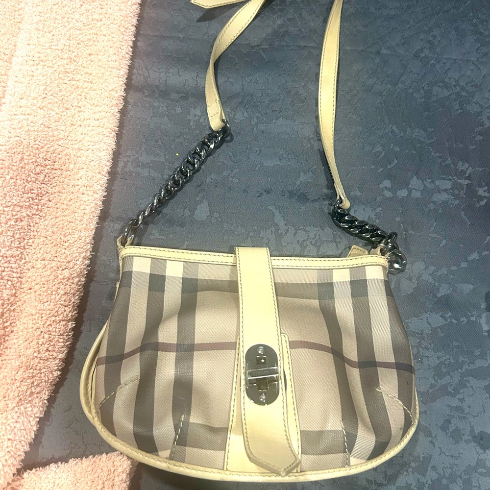 Burberry leather cross body bag